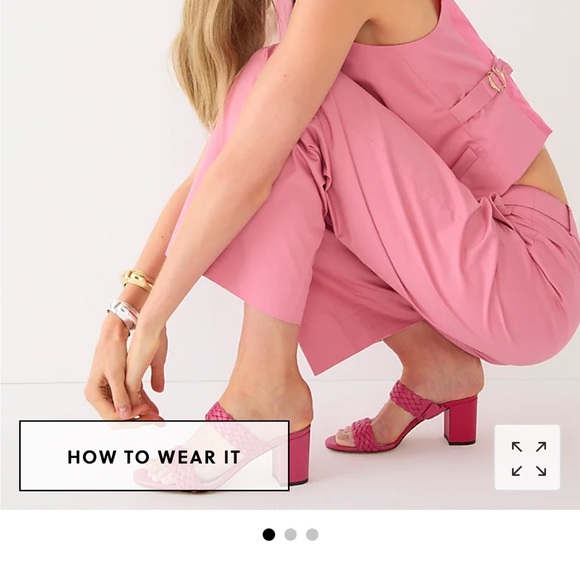 J Crew Lucie braided-strap sandals in Italian leather - Picture 3 of 9